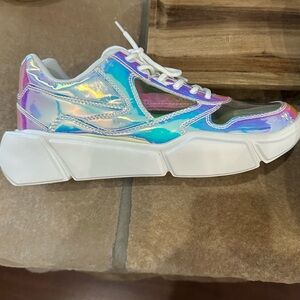 ASOS Multicolor Iridescent Sneakers with White Details